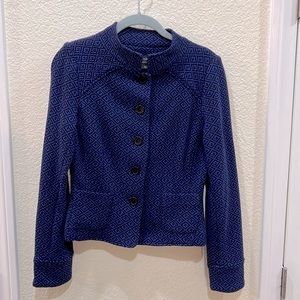 Nicole Miller blue/purple button-down jacket